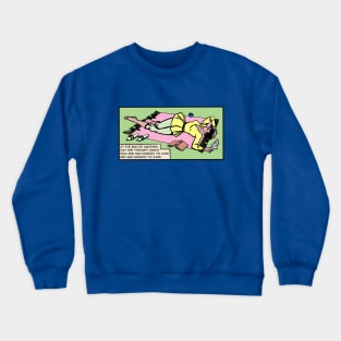 Comic Woman Is Down In The Dumps Crewneck Sweatshirt